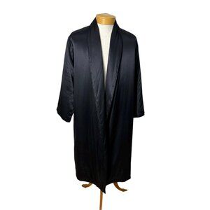 Vintage mens poly filled silk robe by Calvin Klein Size S